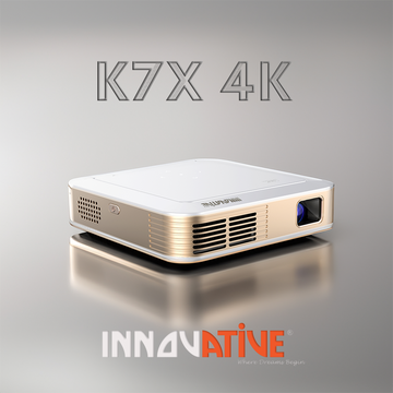 Palm Size INNOVATIVE K7x 4k USB-C PD Super Short Throw Home & Business Smart Projector