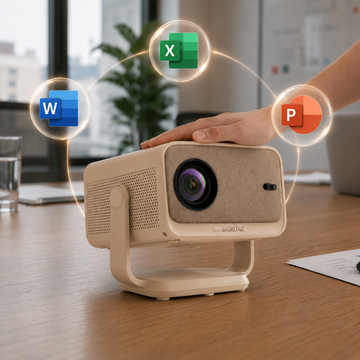 Room Light Business Projector with AI Focus & Keystone - Eva Vela | INNOVATIVE