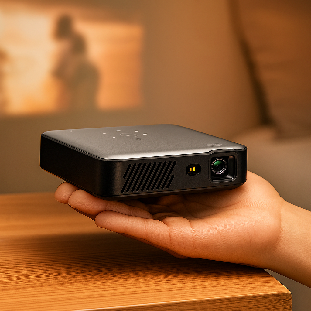 INNOVATIVE K6 Pro AI Smart Mini Projector – Full HD 1080P | Built-In Netflix & 4K YouTube | Palm-Sized with AI Auto Focus & Keystone